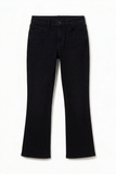 Flare Ankle Jean in Black