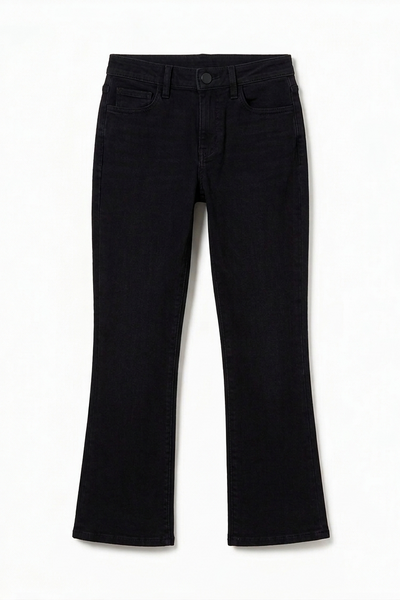 Flare Ankle Jean in Black