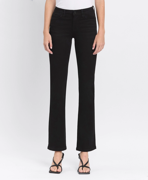 High Rise Black Boot Cut Jean