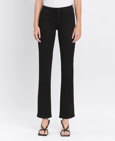 High Rise Black Boot Cut Jean