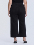 Black Wide Leg Crop Denim