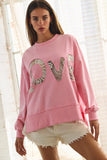 Crochet Lace Love Top in Pink