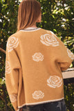 Blue Floral Cozy Cardi