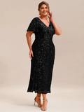 Black Sequin Mermaid Formal Dress