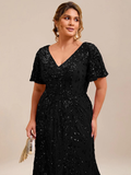 Black Sequin Mermaid Formal Dress