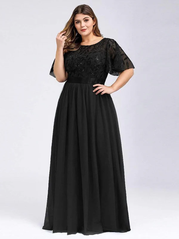 Sequin and Tulle Gown