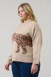 Leopard Sweater in Oat
