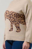 Leopard Sweater in Oat