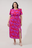 Vibrant Floral Midi/Maxi with Slit