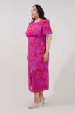 Vibrant Floral Midi/Maxi with Slit