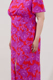 Vibrant Floral Midi/Maxi with Slit