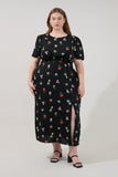 Black Floral Midi/Maxi with Slit