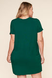 The Weekender T-Shirt Dress in Green