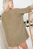 Knit Cardigan in Olive