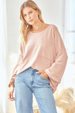 A-Line Top with Pocket in Blush