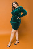 Green Velvet Dress