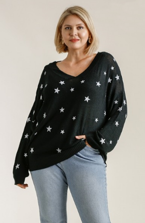 Star Stamped Sweater