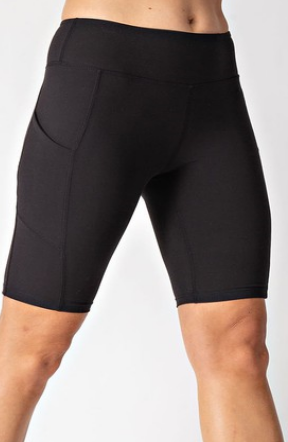 Buttery Soft Shorts with Pocket in Black