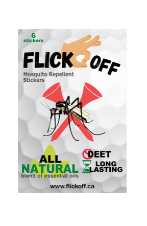 Flick Off Mosquito Repellent Stickers