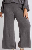 Wide Leg Sweater Pants in Slate Grey - CLEARANCE