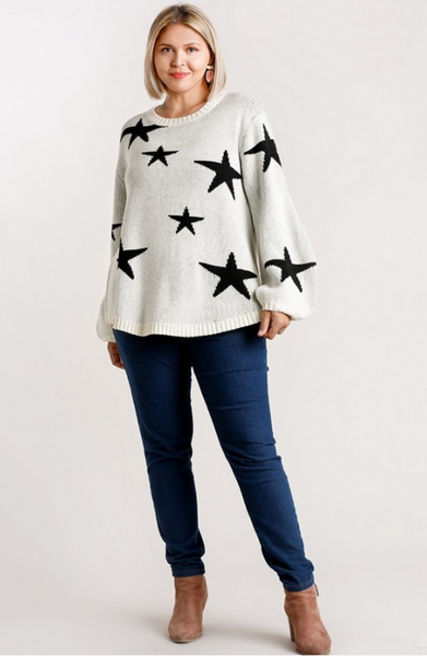 Star Sweater in Off White