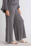 Wide Leg Sweater Pants in Slate Grey - CLEARANCE