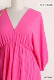 Pink Pleat Dress