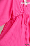 Pink Pleat Dress